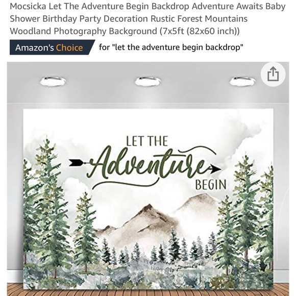 Other - Let the Adventure Begin Backdrop